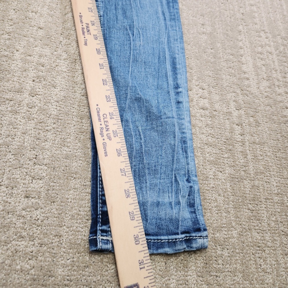 Miss Me Jeans Women 27 Mid Rise Skinny Stretch Denim Acid Wash Y2K Cowgirl - Picture 7 of 12
